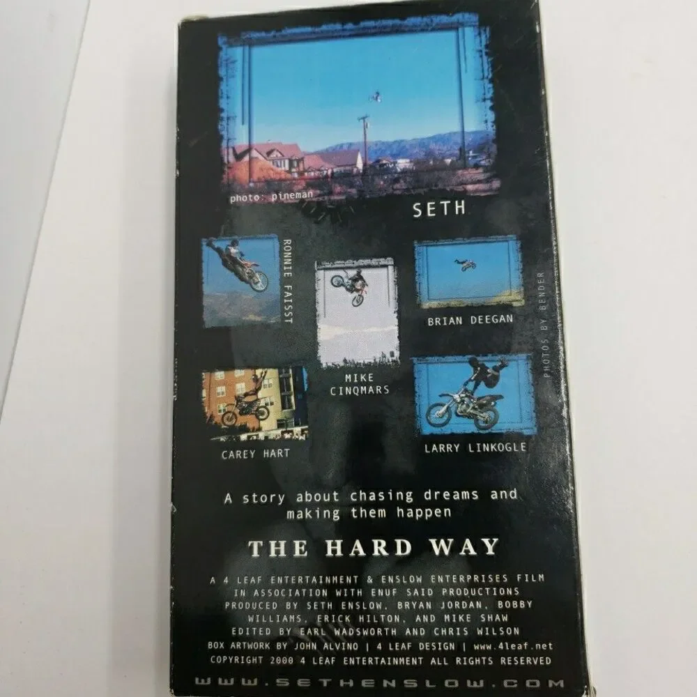 Fox Racing VHS Lot Terrafirma 6 and Seth The Hard Way Motocross Videos